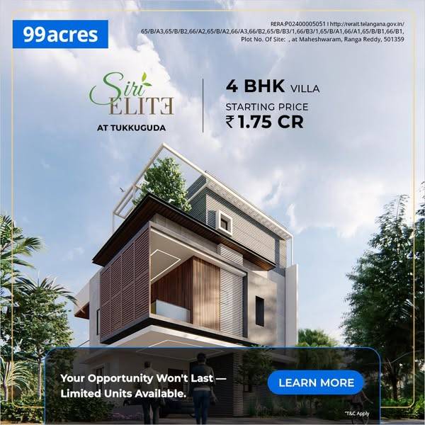 Ad by 99acres Hyderabad Homes