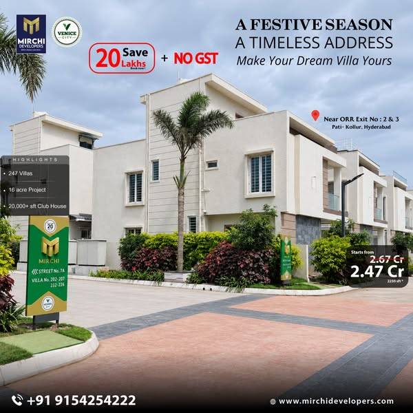 Ad by Venice City- Mirchi Developers
